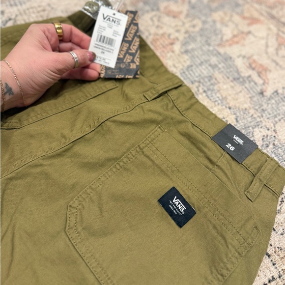 Vans Union Relaxed Carpenter Pants Utility NWT Size 26 Sold Out Olive - Picture 7 of 7